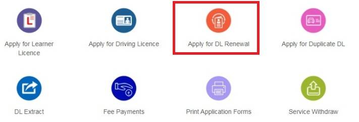 Apply for DL Renewal